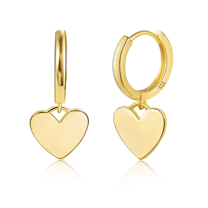 Alexcraft Heart Earrings for Women Trendy 14K Gold Plated Huggie Hoop Heart Earrings Dangling Dangle Valentines Day Jewelry Gifts | Walmart (US)