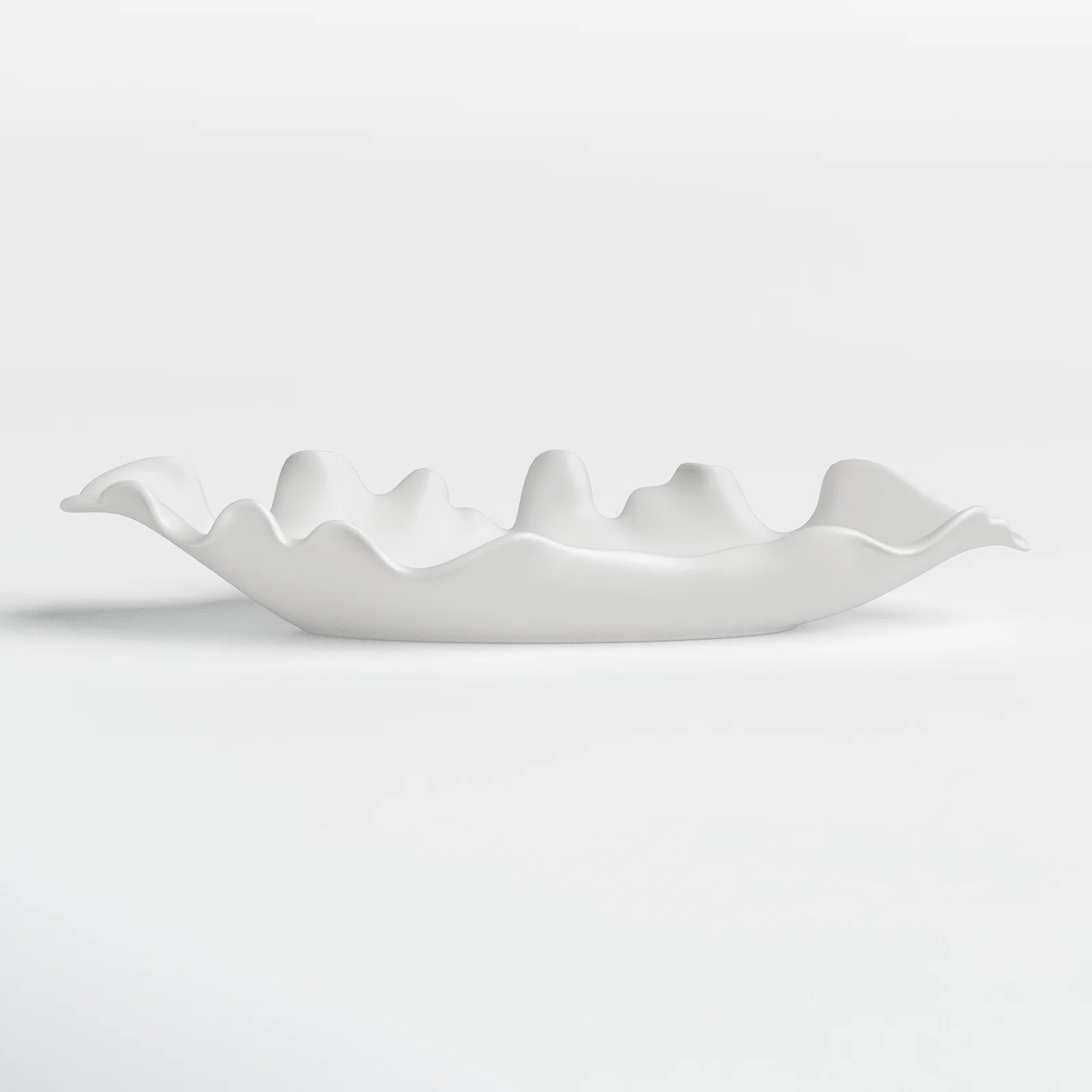 Wade Logan® Ashrita Ruffled Feathers Modern White Bowl & Reviews | Wayfair | Wayfair North America