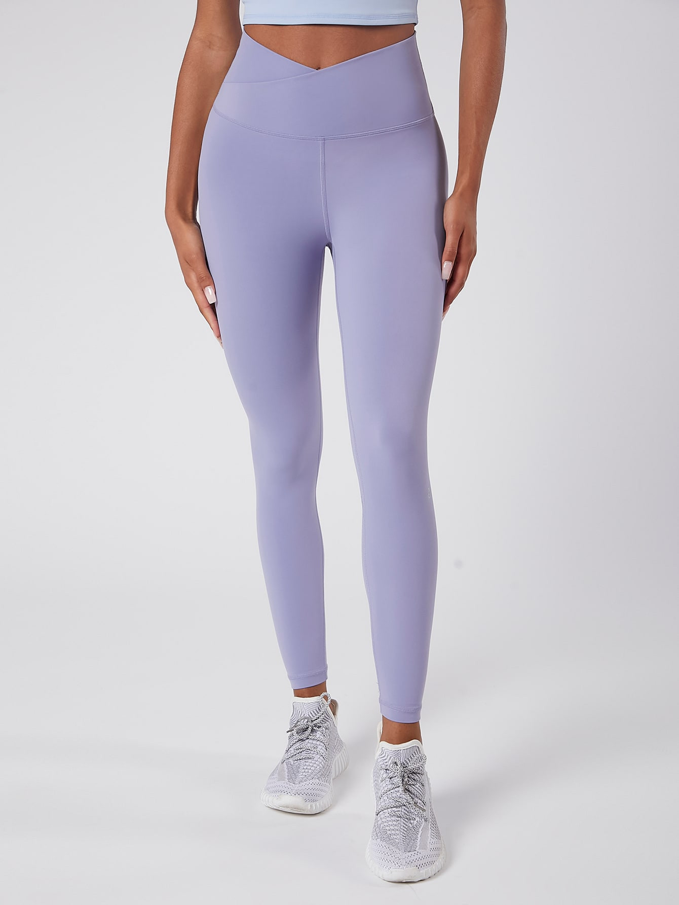 GLOWMODE FeatherFit™ Crossover Leggings | SHEIN