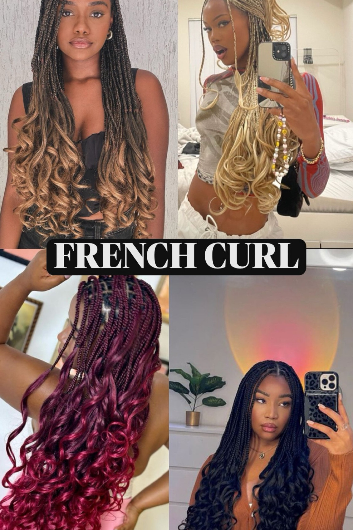 Obsessed with the elegant look of French curl braids! These chic, curly braids offer a blend of effortless beauty and low-maintenance styling—perfect for adding volume and dimension to any look. Whether you’re rocking a classic updo or letting them flow, French curl braids are versatile, trendy, and ideal for any occasion. Shop my must-haves for achieving this style, including the best hair care products and top styling tools to keep your curls looking fresh. #FrenchCurlBraids #ProtectiveStyles #CurlyBraids #HairInspo #LowMaintenanceHair #LTKbeauty #LTKhair

#LTKBeauty