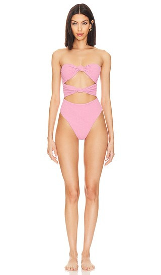 Fallon Reversible One Piece in Azalea Scrunch & Azalea | Revolve Clothing (Global)