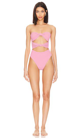 Fallon Reversible One Piece in Azalea Scrunch & Azalea | Revolve Clothing (Global)