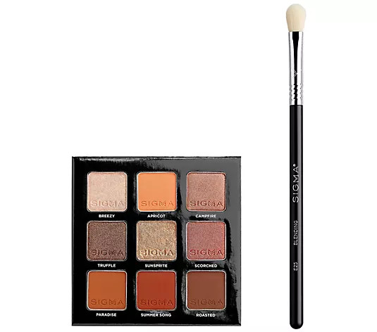 Sigma Beauty On-The-Go Eye Palette + E25 Blending Brush | QVC