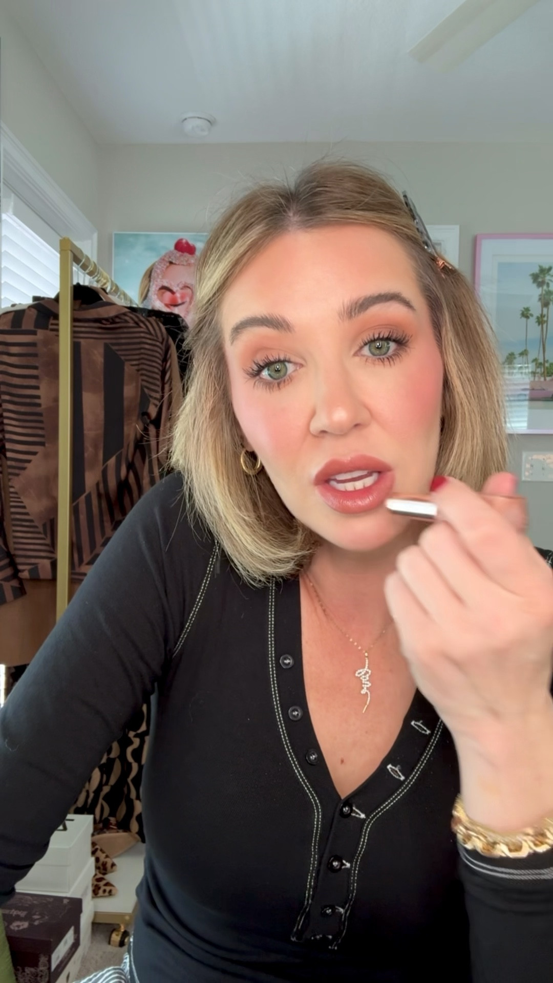 Undereye color corrector: fair
Foundation: 100 light neutral 
Concealer: bisque 
Contour stick: tiger eye
Highlight: mesmerize 
Blush-
Merit: le bonbon
Makeup hy Mario: strawberry sunset
YSL blush: make me blush 
Lipliner: wherever walnut
Lipstick: 03 Fenty glow 

#LTKSaleAlert #LTKBeauty