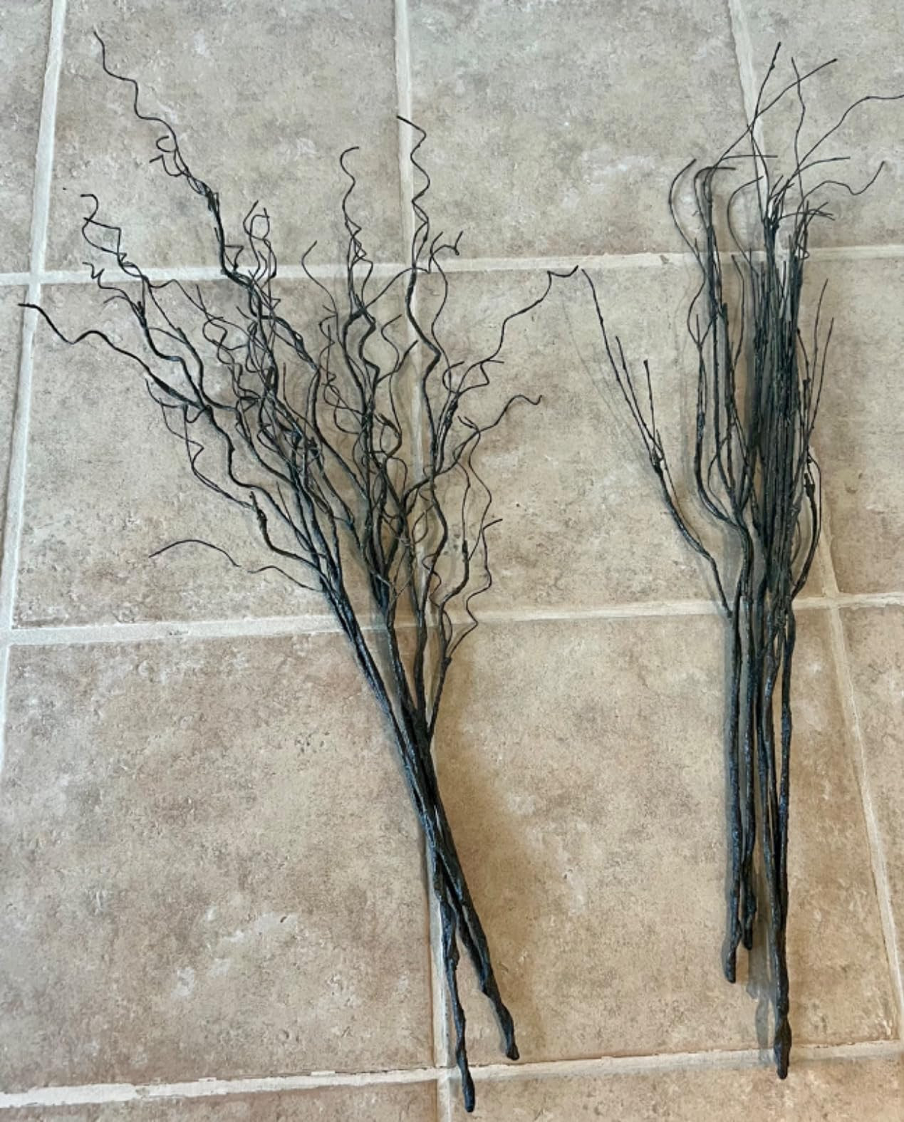 10PCS Lifelike Curly Willow Branches Decorative Dried Artificial Twigs, 30.7 Inches Fake Bendable... | Amazon (US)