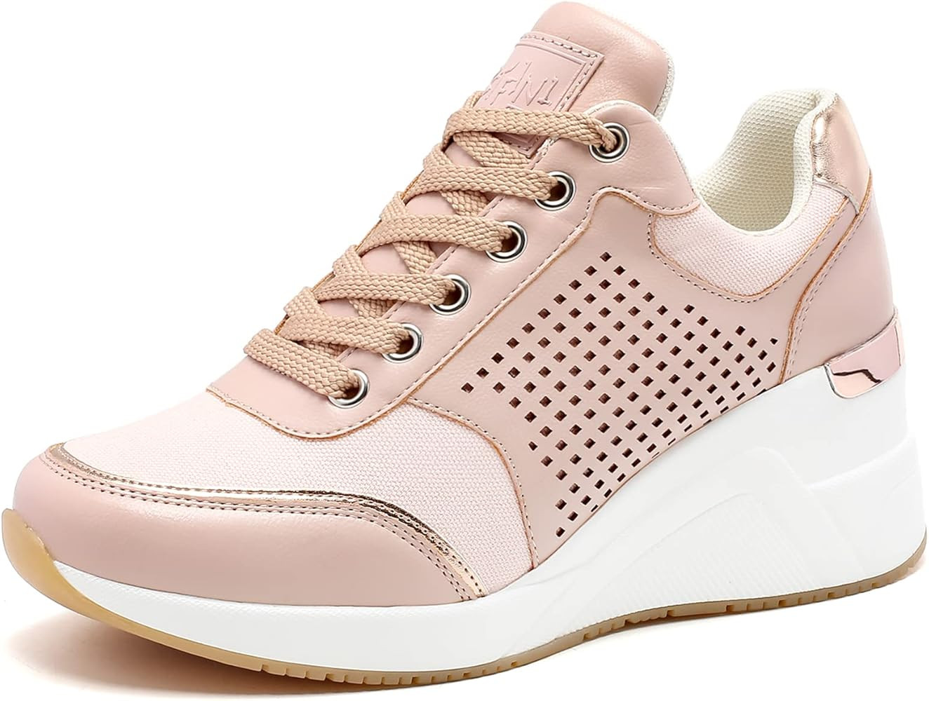 High Heeld Wedge Sneakers for Women - Ladies Hidden Sneakers Lace Up Shoes, Best Chioce for Casua... | Amazon (US)