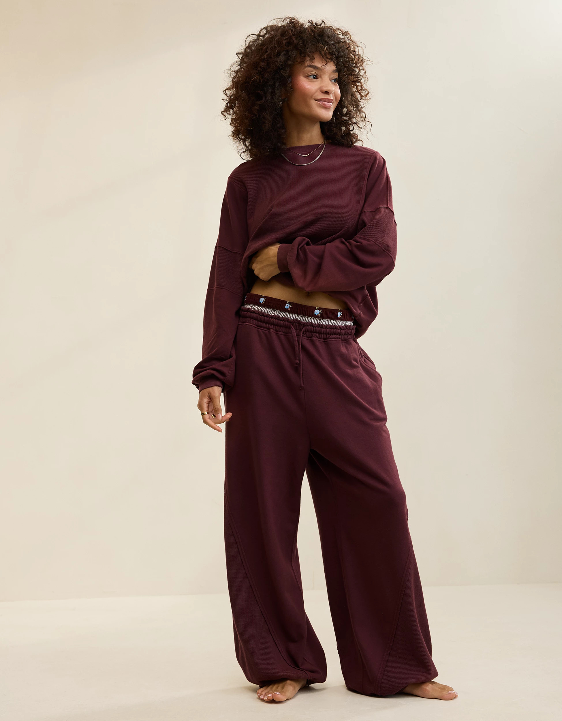 Aerie Unwind Waffle Jogger | Aerie