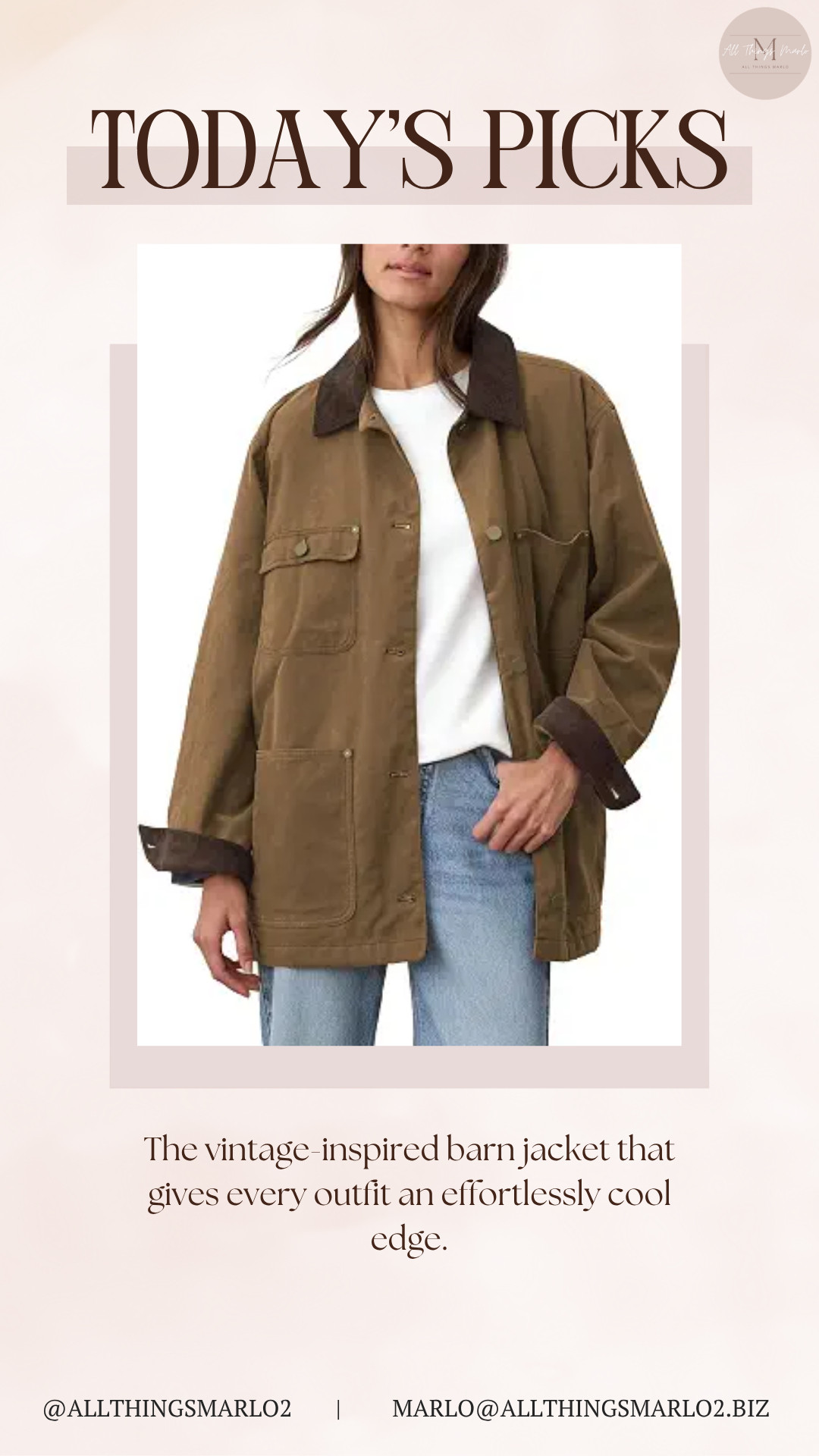 The vintage-inspired barn jacket that gives every outfit an effortlessly cool edge. 

 #LTKSeasonal #LTKWorkwear #LTKTravel
