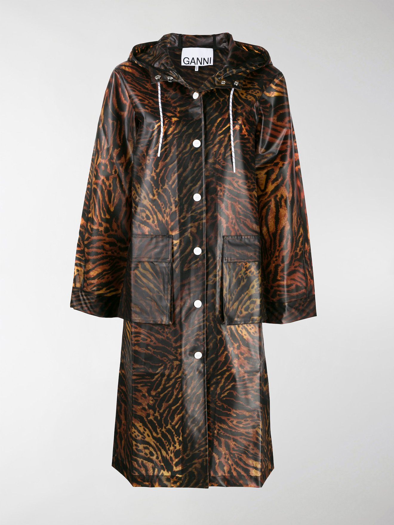 tiger-print hooded raincoat | modes (Global excl. UK)