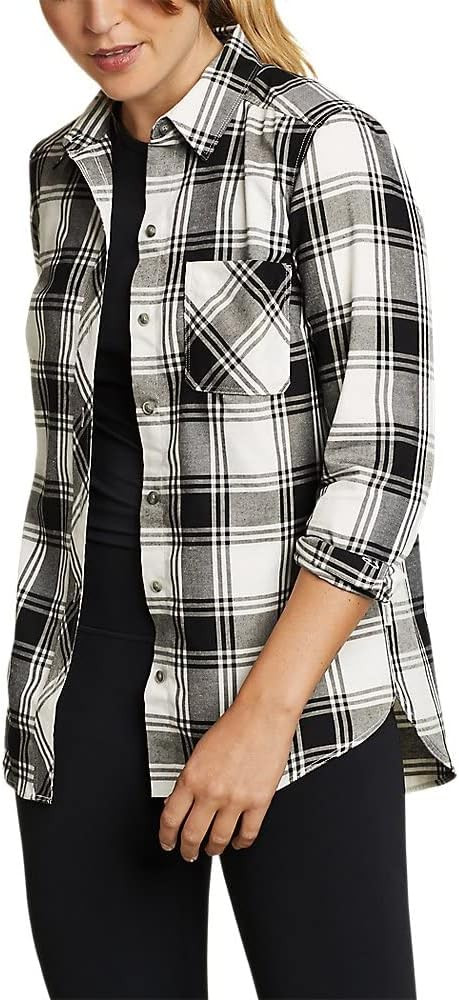 Eddie Bauer Women's Twin Falls Flannel Shirt | Amazon (US)