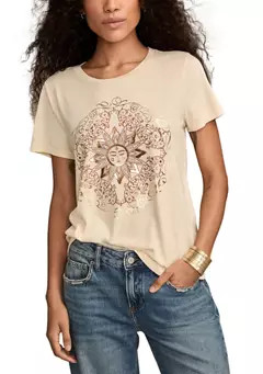 Lucky Brand Women's Sun Frame Graphic Crew Neck T-Shirt | Belk