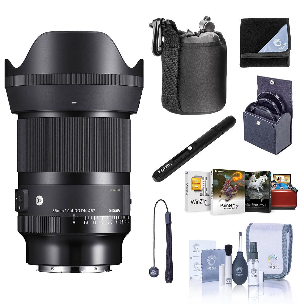 Sigma AF 35mm f/1.4 DG DN Art Lens for Sony E, Bundle with Corel Mac Software Suite, 67mm Filter ... | Amazon (US)