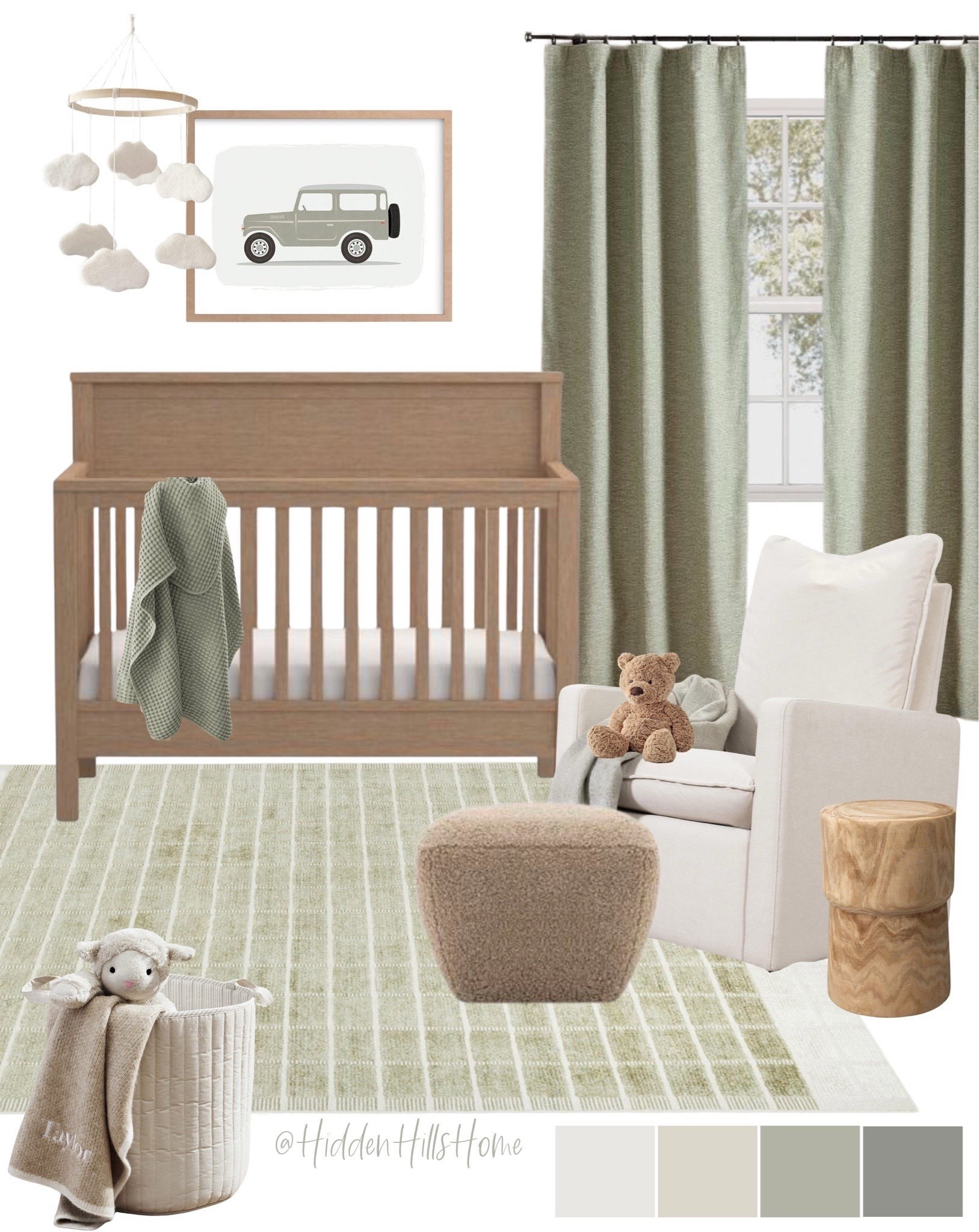 Green nursery decor ideas, baby boys nursery mood board, baby’s room, home decor ideas, crib, nursery glider, nursery rug #nursery


#LTKHome #LTKCyberWeek #LTKBaby