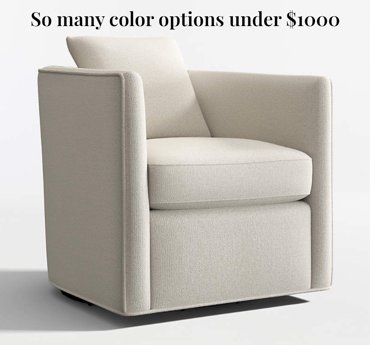This accent chair is great for many spaces because it’s not oversized! Comes in any colors and fabrics- a lot under $1000!

Living room, bedroom, accent chair, home, home decor, chairs

#LTKHome