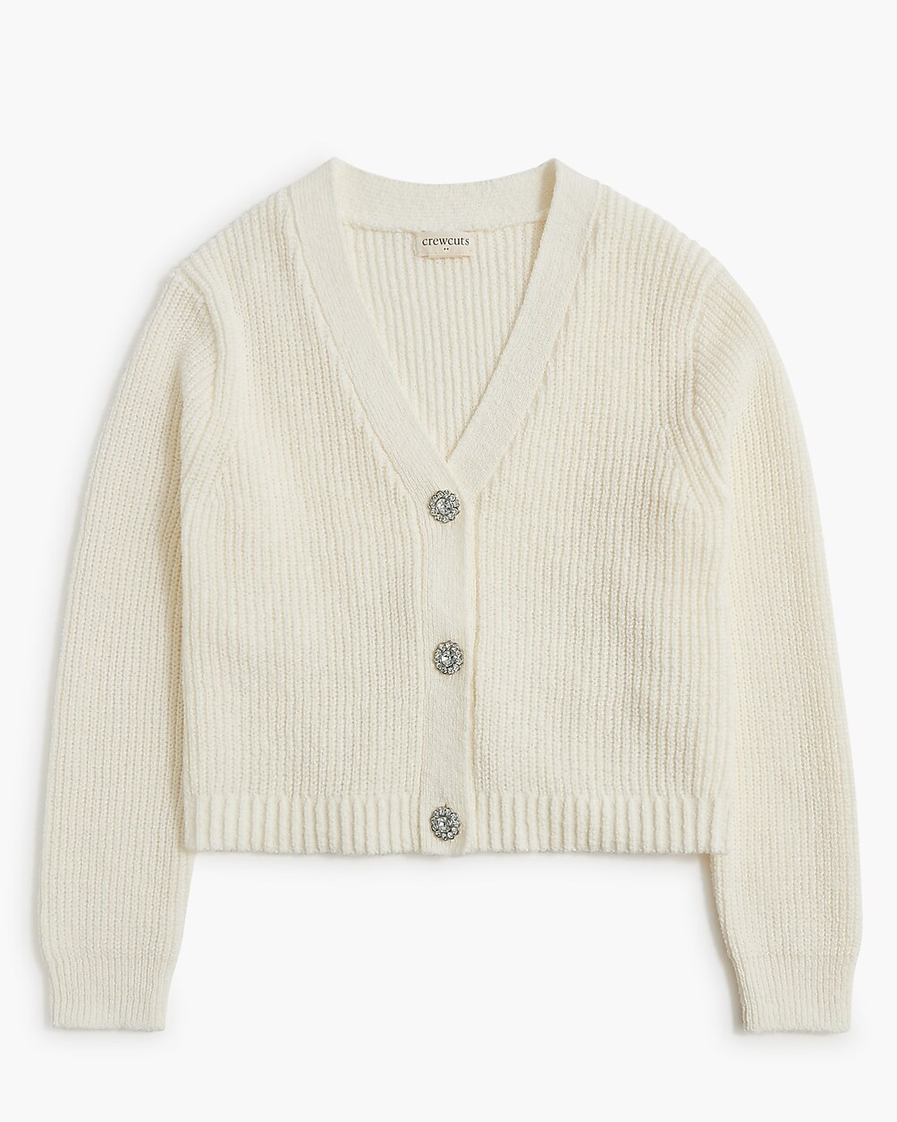 Girls' jewel-button cardigan sweater | J.Crew Factory