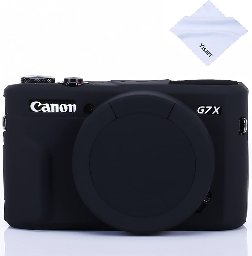 Case for G7X Mark II G7X Removable Lens Cover, Silicone Cover Rubber Soft Camera Case for Canon P... | Amazon (US)