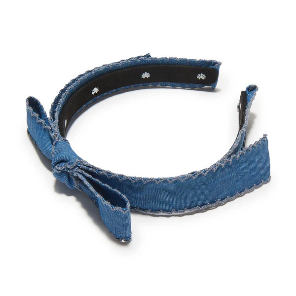 DENIM BARDOT SCALLOPED EDGE HEADBAND | LELE SADOUGHI