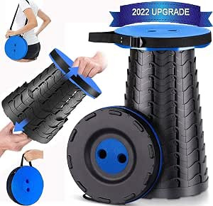 2022 Upgraded-Portable Retractable Folding Stool, Collapsible Telescoping Foldable Camping Stool ... | Amazon (US)