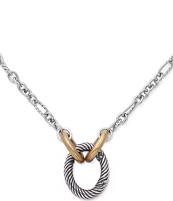 Oval Twist Changeable Charm Necklace | Dillards
