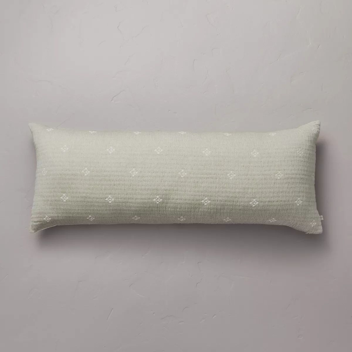 14"x36" Diamond Jacquard Lumbar Bed Pillow - Hearth & Hand™ with Magnolia | Target