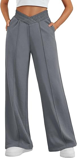 Trendy Queen Wide Leg Sweatpants Women Fashion High Waisted Baggy Flared Pants Athletic Joggers w... | Amazon (US)