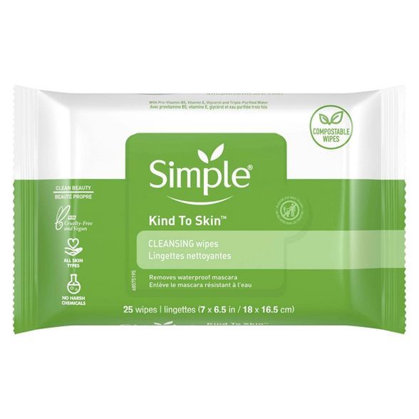 Simple Kind to Skin Facial Wipes - Unscented - 25ct | Target