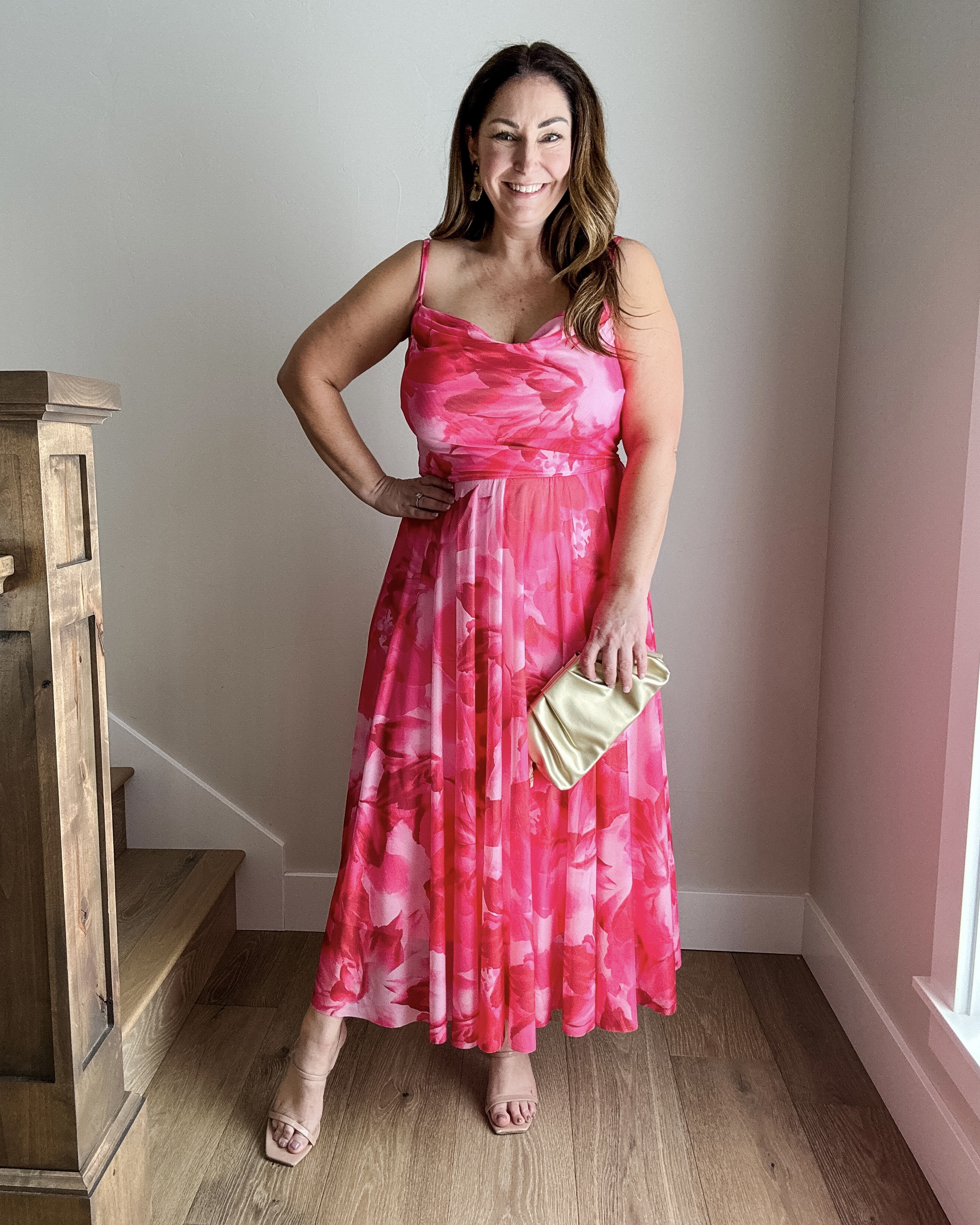 Wedding Guest Dress from Amazon has mesh overlay and flattering fit and flare style. Runs true to size wearing large #weddingguest #springevents  

 

#LTKSeasonal #LTKMidsize #LTKWedding