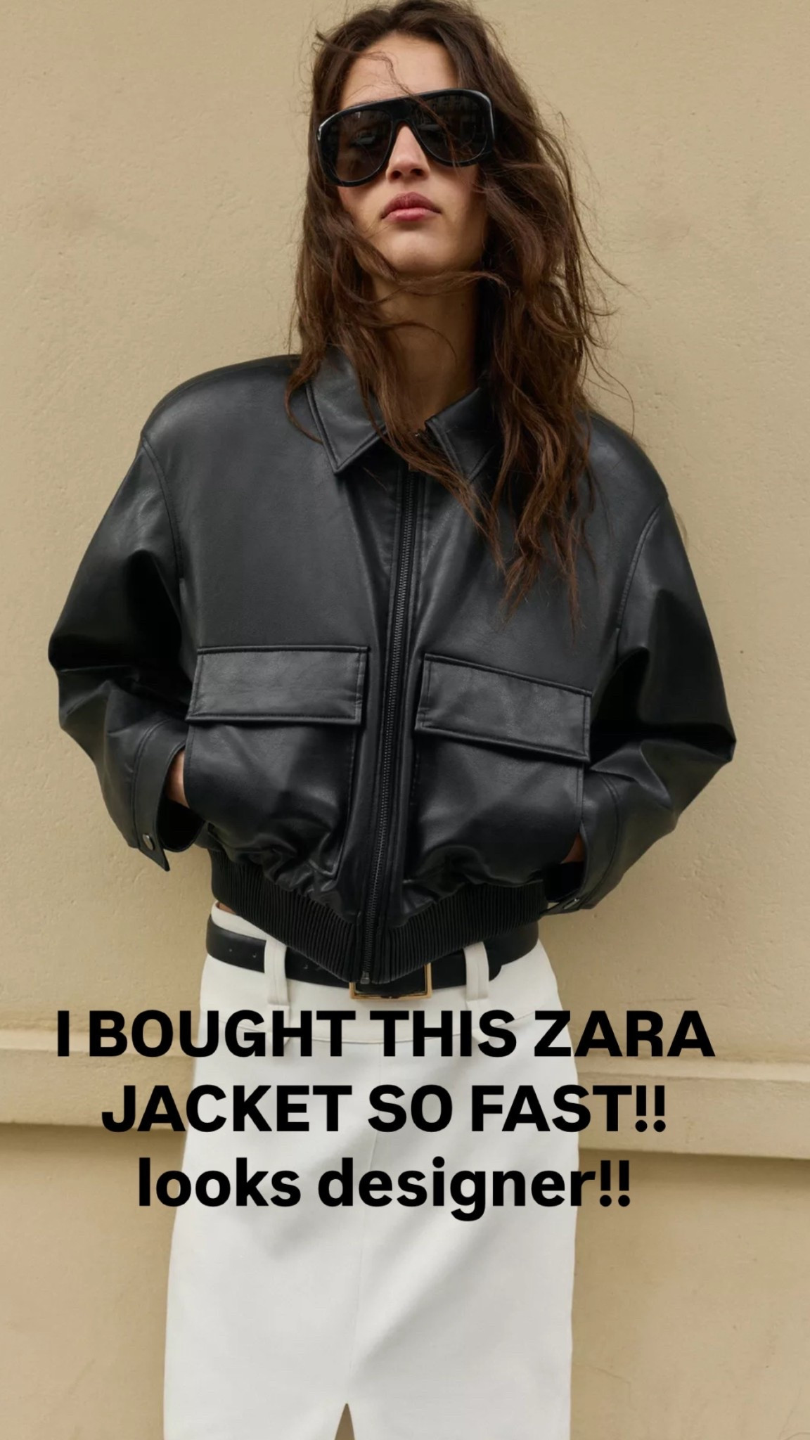 I IMMEDIATELY bought this our jacket right away. Look at the shoulder pads! I bought it in a size large for that oversized designer vibe. I also bought the black bodysuit I linked. ￼

#LTKdayinmylife #LTKWorkwear #LTKTravel