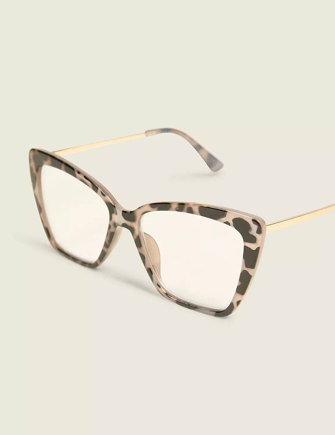 Large Tortoiseshell Print Cateye Reading Glasses | Lane Bryant (US)