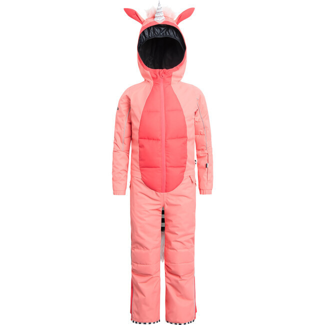 Unidoo Silver Unicorn Snowsuit, Pink | Maisonette