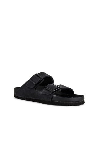 BIRKENSTOCK Arizona Exquisite Sandal in Black from Revolve.com | Revolve Clothing (Global)