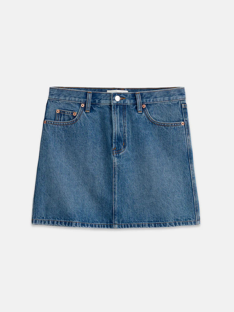 Andie Mini Skirt in Denim | Alex Mill