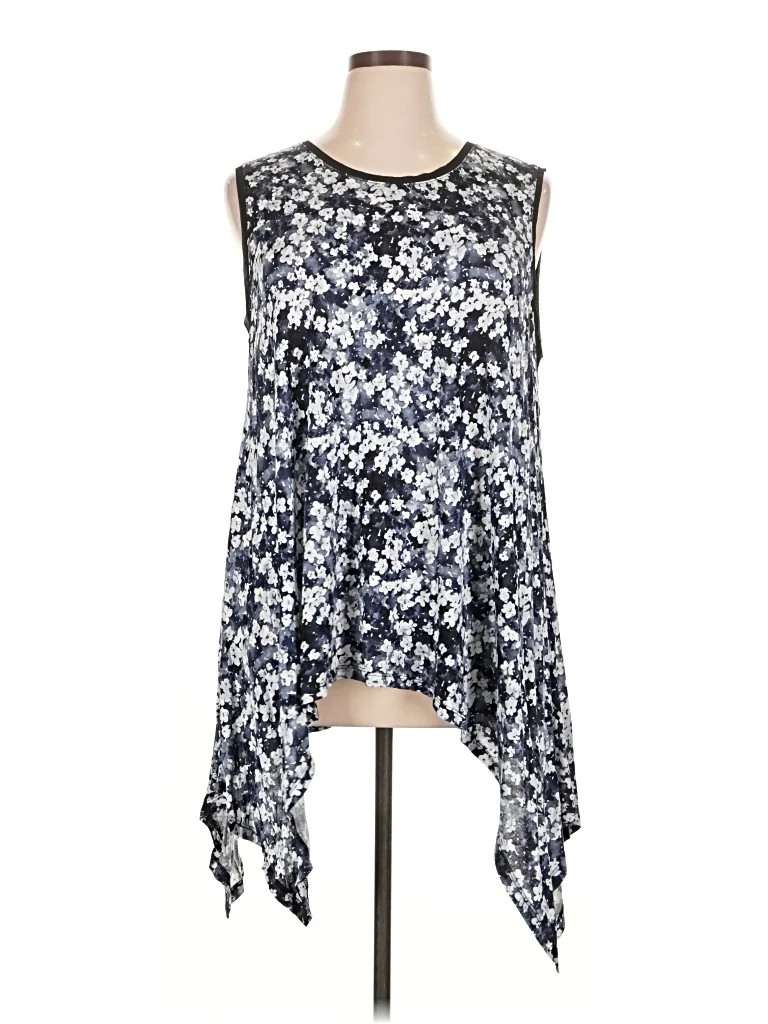 Simply Vera Vera Wang 100% Rayon Blue Sleeveless Top Size 1X - 43% off | ThredUp (US)