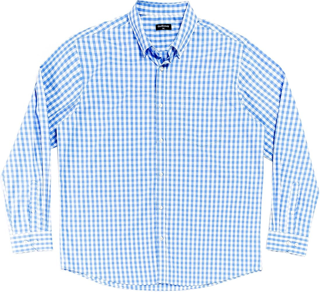 Double Pump Big and Tall Shirts for Men Long Sleeve Button Down Shirts from Size XL(T) to 6XL (T)... | Amazon (US)