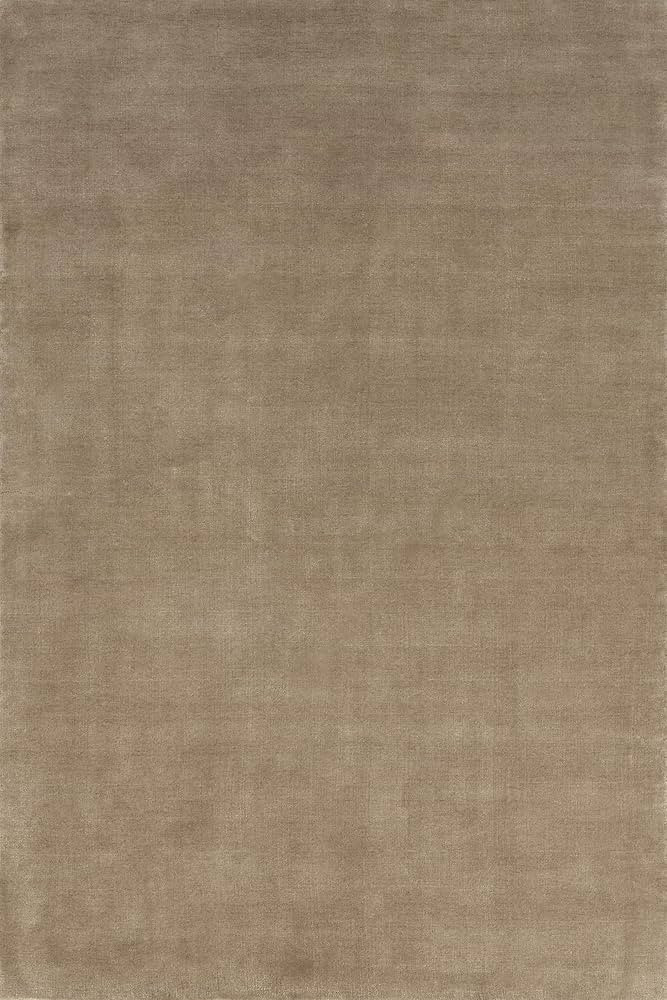 Dash & Albert Zephira Tan/Grey, 5' x 8', Solid, Soft and Cozy, High Traffic, Stain Resistant, Eas... | Amazon (US)