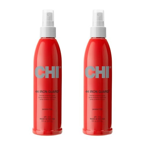 CHI 44 Iron Guard Thermal Protection Spray, Nourishing Formula Helps Resist Heat Damage to Hair & Tame Frizz, Clear, 8 Oz, Pack of 2 | Amazon (US)