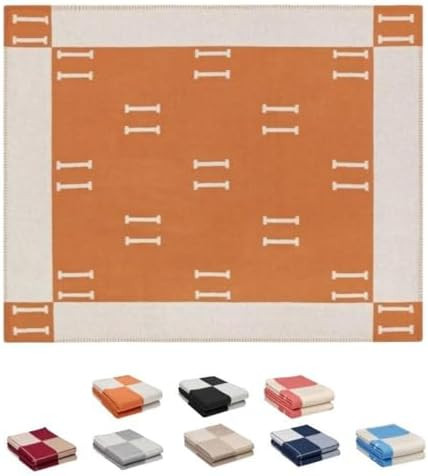 h Blanket Soft Throw Blanket Faux Fleece Cashmere Plaid Warm Shawl Thick Knitted Plush Cozy Comfy... | Amazon (US)