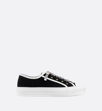 Walk'n'Dior Sneaker Black Cotton Canvas | DIOR | Dior Couture