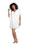 La Blanca Women's Standard Short Sleeve Tunic Swim Cover-up, White, XX-Large | Amazon (US)