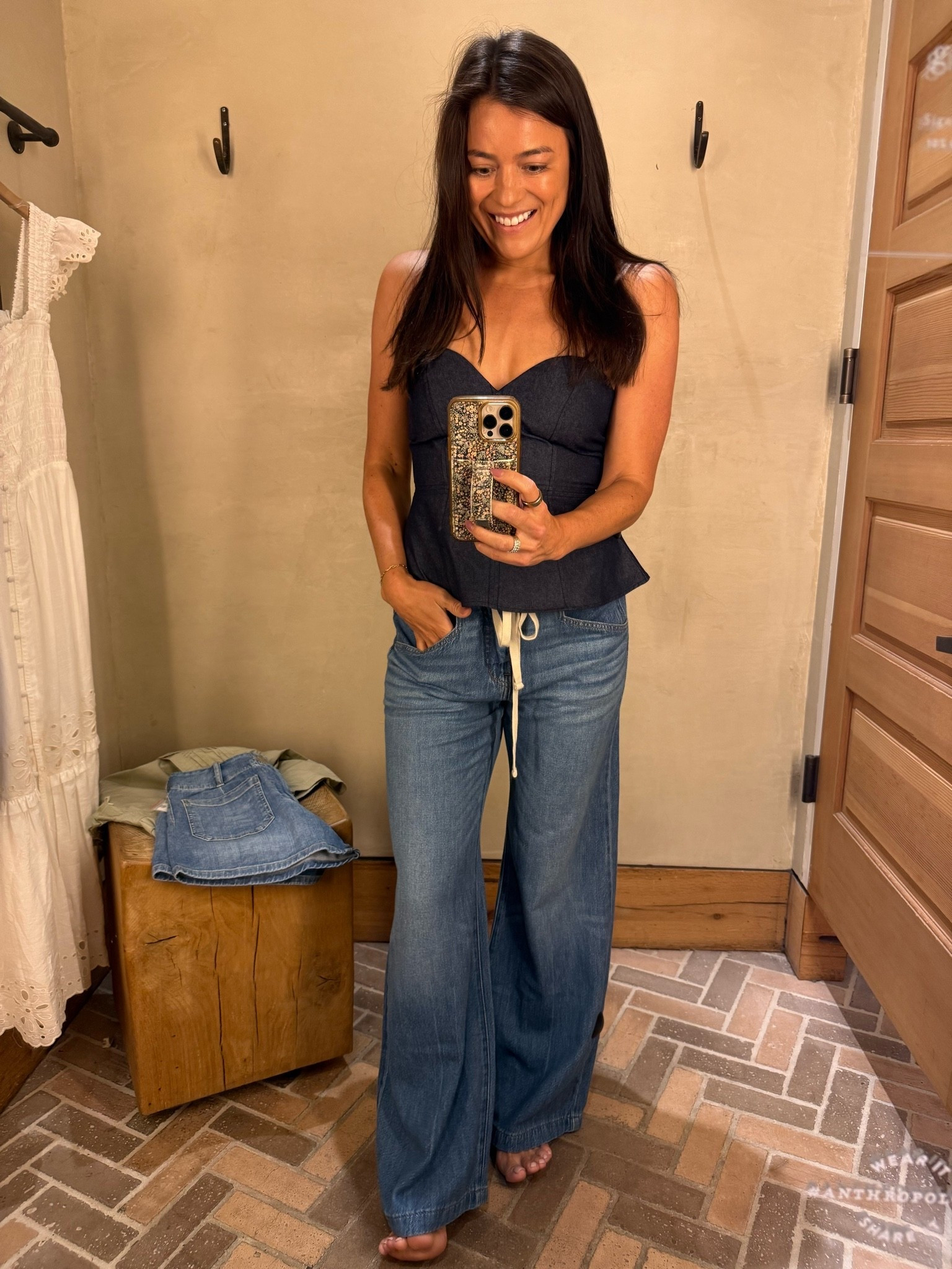 Bra free top with enough lift and shape! Love the neckline. Wearing my TTS. @Anthropologie

#LTKootd