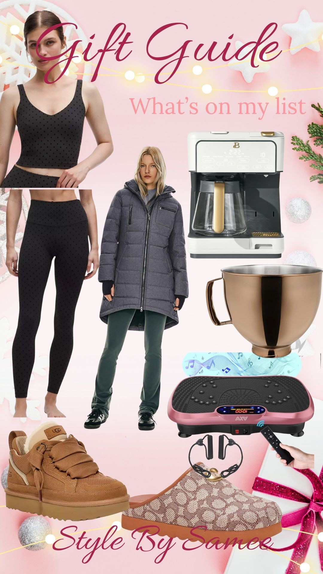 What’s on my list? Perfect ideas for her! 

Giftguide | lululemon | amazon | beautiful | vibration plate | exercise | coach | Ugg 

#LTKGiftGuide #LTKHoliday #LTKOver40