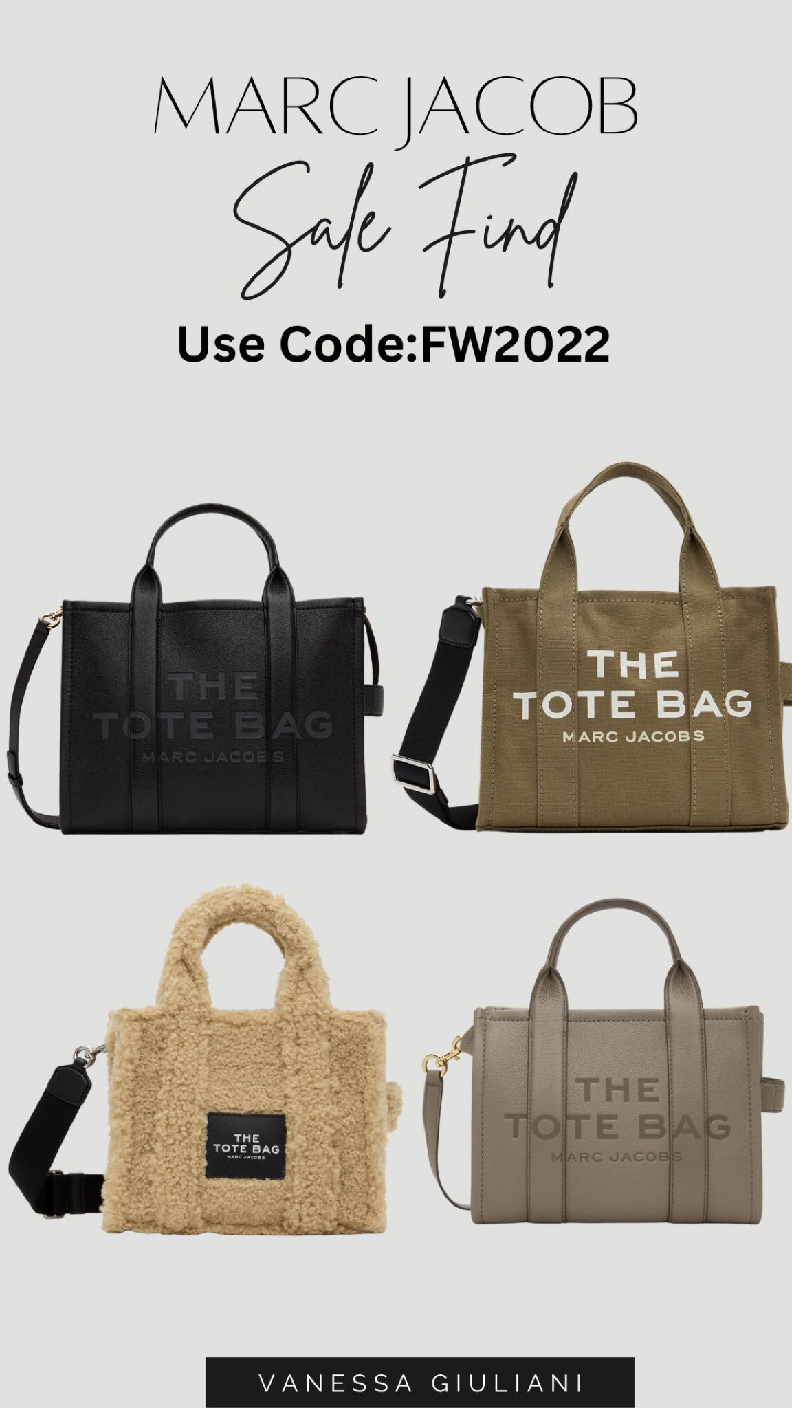 15% off Marc Jacobs tote bags￼

#LTKSeasonal #LTKstyletip #LTKsalealert