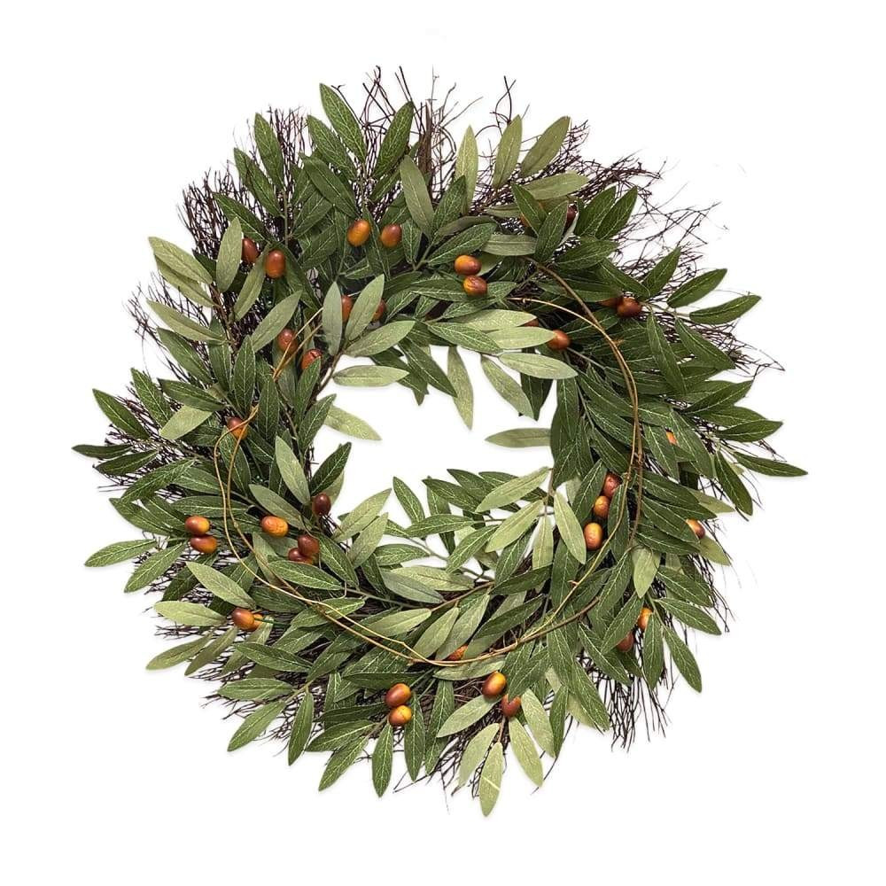 Pier 1 Tuscan Olive Leaf Wreath 22" | Pier 1 Online