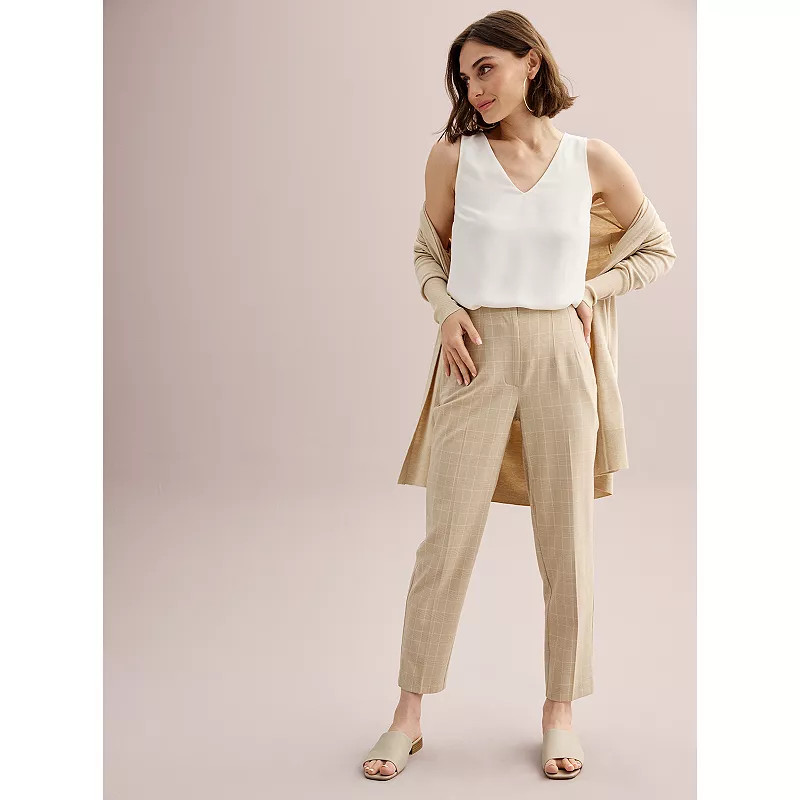 Women's Nine West High Rise Tapered Pants | Kohl's