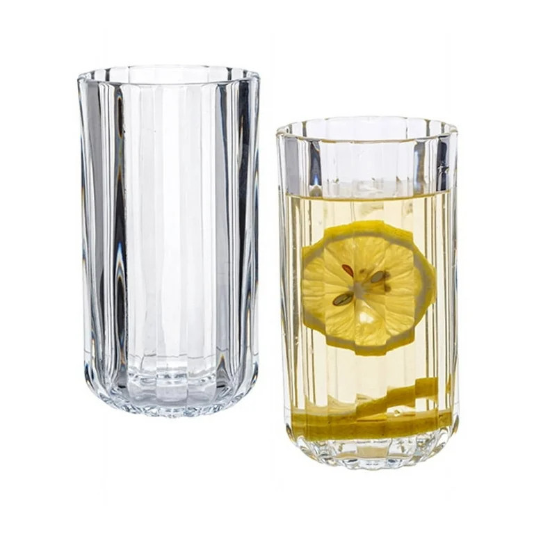 Better Homes & Gardens 14OZ Fluted Glass Tumbler Clear | Walmart (US)