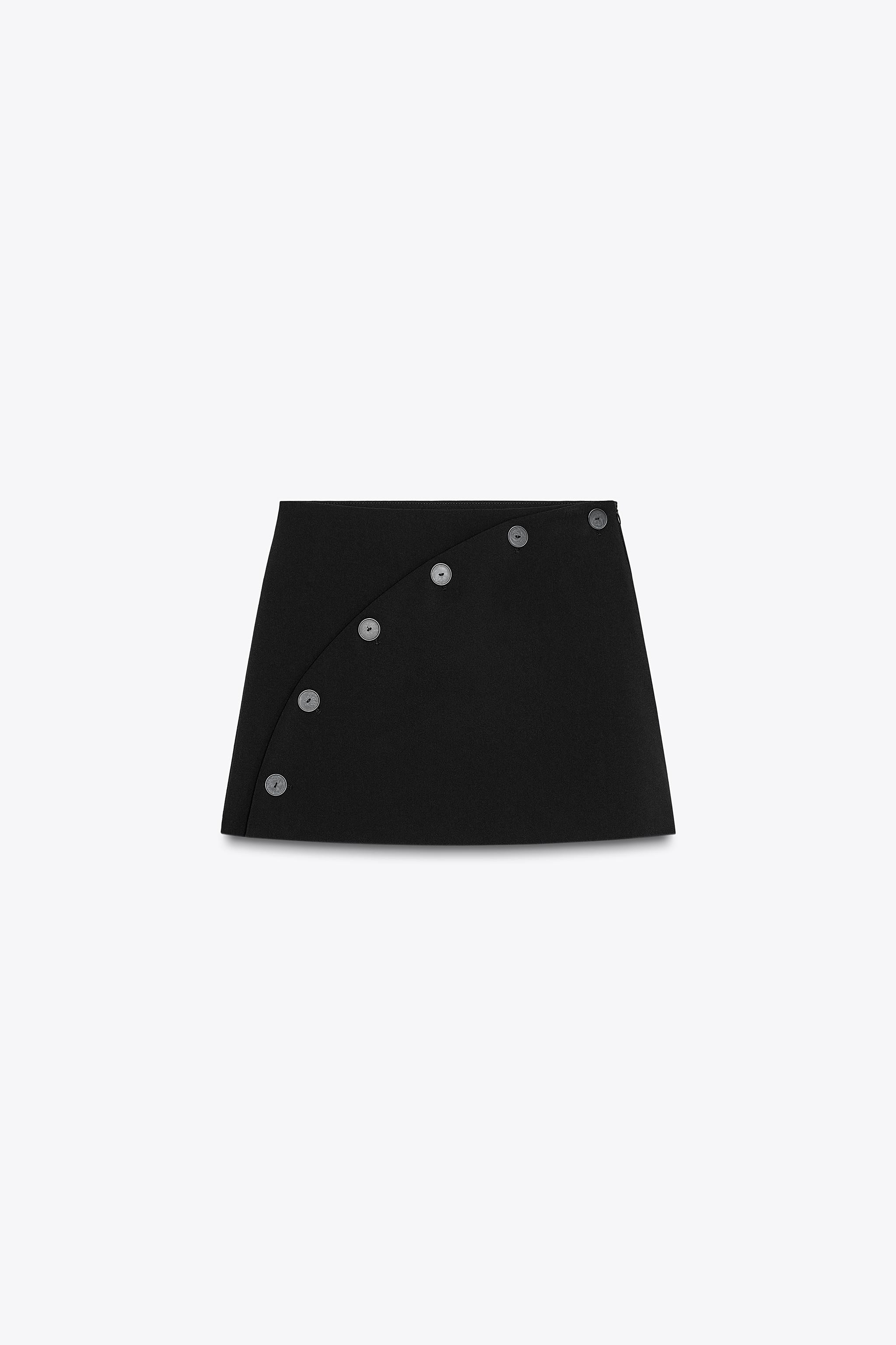 SPLIT SKIRT WITH BUTTONS | Zara US