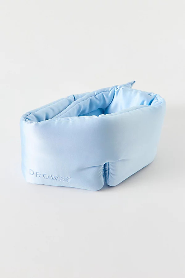 Drowsy Sleep Co. Silk Sleep Mask in Blue Belle at Urban Outfitters | Urban Outfitters (US and RoW)