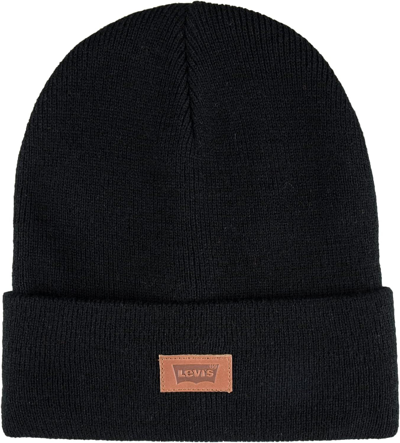 Levi's Classic Warm Winter Knit Beanie Hat Cap Fleece Lined for Men and Women Beanie Hat, Tan Sol... | Amazon (US)