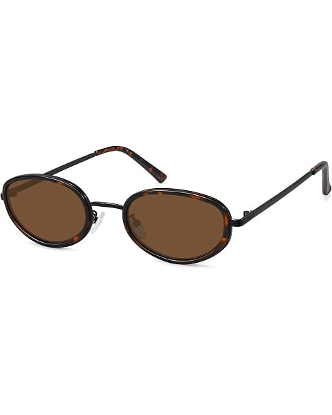 Retro Oval Sunglasses for Women Men Trendy Large Round Y2k Sunnies AP3681 | Amazon (US)