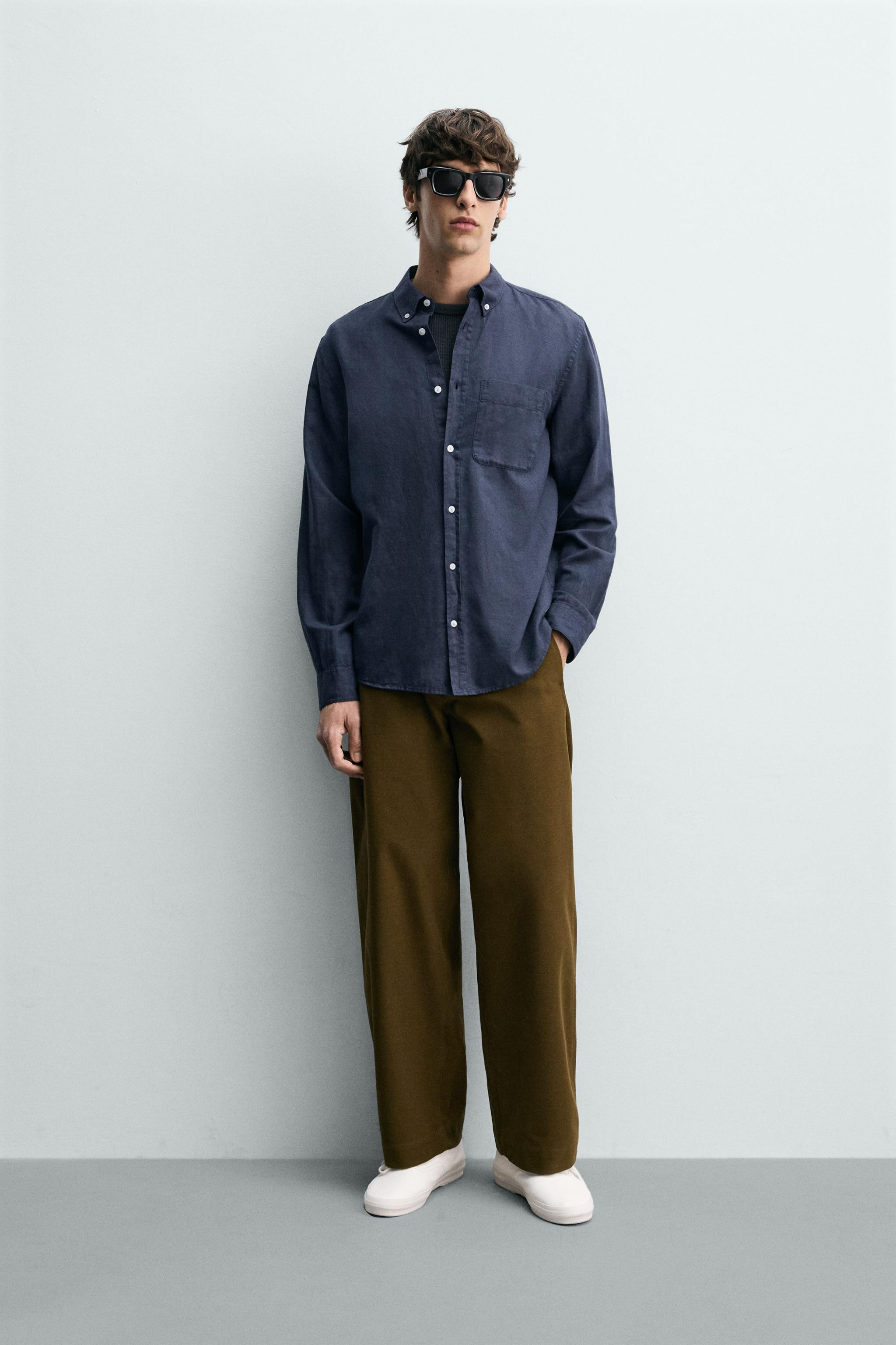 REGULAR FIT LINEN - COTTON SHIRT | Zara US